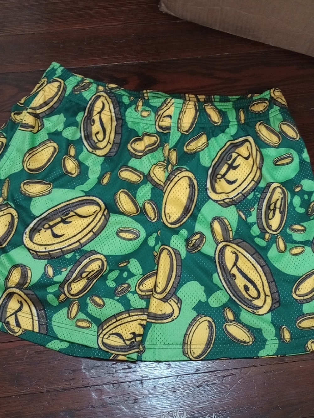 🥰3/$25 NWT ETHIKA SHAMROCK STREETS Graphic Athletic Shorts. 7" Inseam Unisex